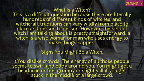 Clues that you may be a witch